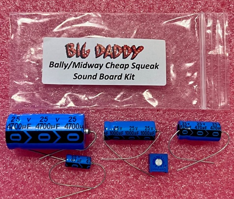 Bally/Midway Cheap Squeak Sound Board Repair Kit